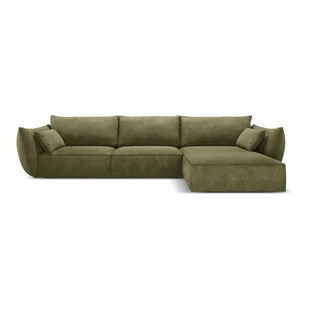 Zielony narożnik (prawostronny) Vanda – Mazzini Sofas - Narożniki - miniaturka - grafika 1