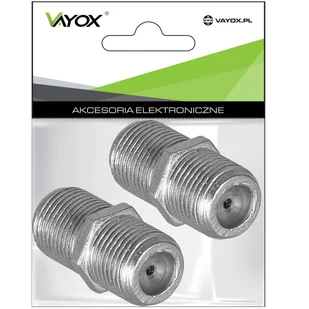 Złącze "F" gniazdo - gniazdo (beczka) LB0034 Vayox (opakowanie 2szt) PAK. - Inne akcesoria audio-wideo - miniaturka - grafika 1