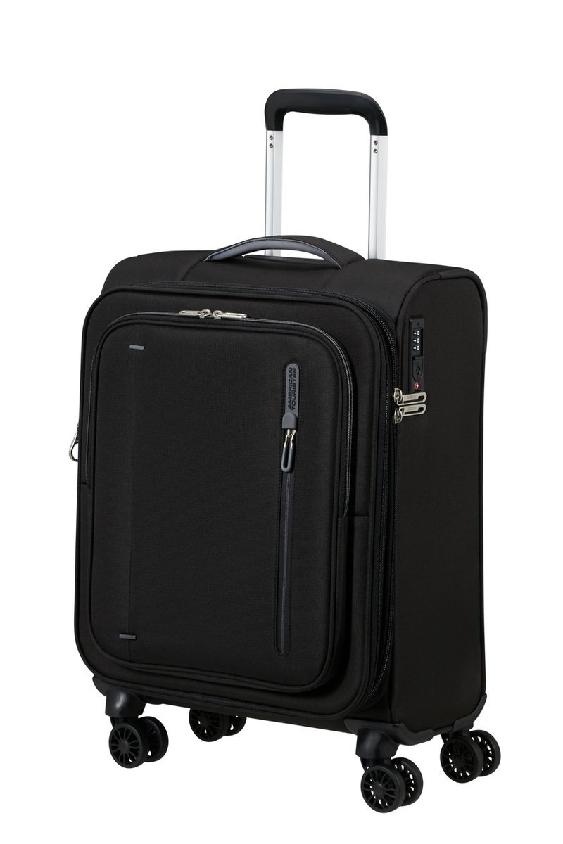 Walizka kabinowa American Tourister Cloudrider 55cm powiększana czarna