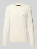 Swetry męskie - Sweter z dzianiny z prążkowanymi wykończeniami - miniaturka - grafika 1