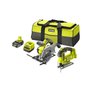 Wyrzynarka + pilarka tarczowa ONE+ Ryobi R18JSCS-125S 18V 1AKU Li-Ion - Zestawy elektronarzędzi - miniaturka - grafika 1