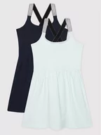 Sukienki i spódniczki dla dziewczynek - Name it Komplet 2 sukienek 13206057 Kolorowy Regular Fit - miniaturka - grafika 1