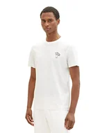 Koszulki męskie - TOM TAILOR Koszulka męska 1036374, 10332-Off biała, XL, 10332 – Off White, XL - miniaturka - grafika 1