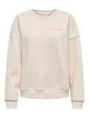 Bluzy damskie - ONLY Bluza w kolorze kremowym - miniaturka - grafika 1