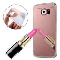 Etui i futerały do telefonów - Etui na telefon komórkowy Samsung Galaxy S7 Edge Mirror Soft Case Protective Cover Rose Gold - miniaturka - grafika 1
