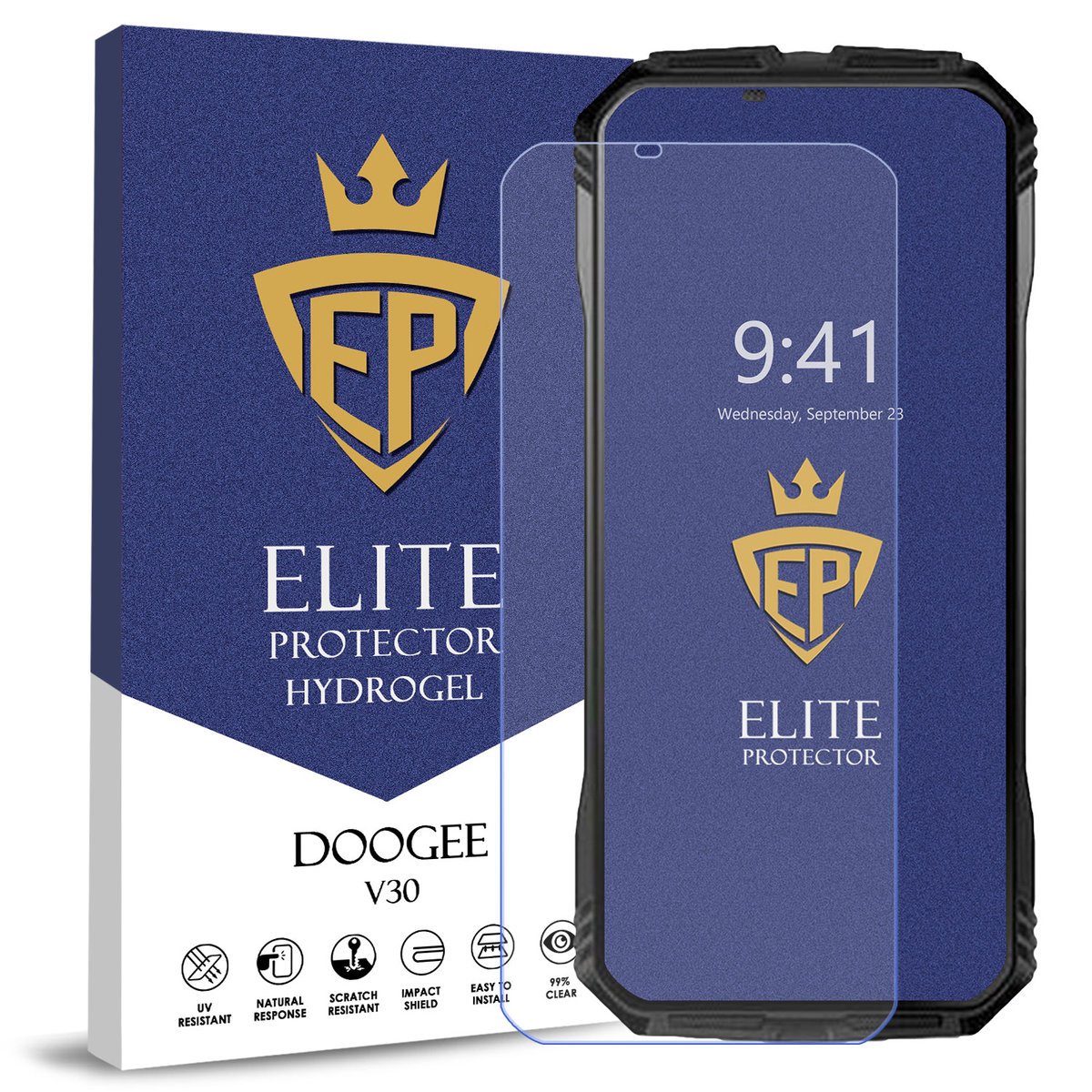 FOLIA 5D CAŁY EKRAN NA TELEFON DO DOOGEE V30 HYDROŻELOWA ORYGINAŁ