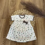 Body dla niemowląt - MAMATTI sukienko body kr.rękaw r.68 GROSZKI SB11000 - miniaturka - grafika 1