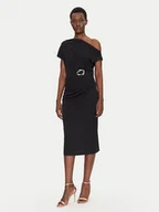 Sukienki - Rinascimento Sukienka koktajlowa CFC0123487003 Czarny Regular Fit - miniaturka - grafika 1