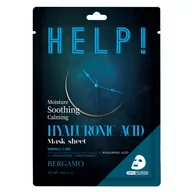 Maseczki do twarzy - Bergamo Help Sheet Mask maska do twarzy z Hyaluronic A 25ml - miniaturka - grafika 1