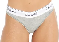 Majtki damskie - Calvin Klein Underwear damskie majtki figi, nowoczesna bawełna, szare, rozmiar 36 - miniaturka - grafika 1