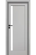 Drzwi wewnętrzne - Pol-Skone Dzwi Wewnętrzne Z Szybą Mona W01S1 Platino - miniaturka - grafika 1