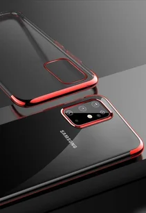Clear Color case żelowy pokrowiec etui z metaliczną ramką Samsung Galaxy A72 4G czarny - Etui i futerały do telefonów - miniaturka - grafika 5
