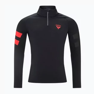 Bluzy narciarskie - Bluza narciarska męska Rossignol Classique Hero 1/2 Zip czarna RLLML03_200_S | WYSYŁKA W 24H | 30 DNI NA ZWROT - grafika 1