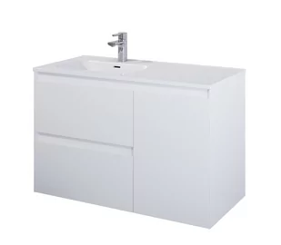 Elita 168152 SZAFKA podumywalkowa SPLIT 100 2S P CARGO WHITE MATT PDW - Szafki łazienkowe - miniaturka - grafika 1