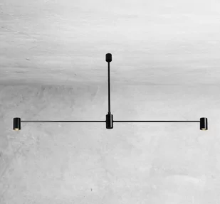Shilo Dakata lampa wisząca 2-punktowa czarna 5634 5634sh - Lampy sufitowe - miniaturka - grafika 1