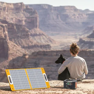 Flashfish TSP18V 60W Foldable Solar Panel, Portable Solar Charger with DC Outputs, 2 USB Outputs - Panele fotowoltaiczne - miniaturka - grafika 5