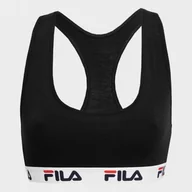 Bielizna sportowa damska - Biustonosz FILA WOMAN BRA - czarny - miniaturka - grafika 1