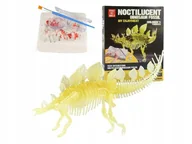 Mały naukowiec - SKAMIELINA DINOZAUR STEGOZAUR MODEL SZKIELETU ŚWIECĄCY W CIEMNOŚCI - miniaturka - grafika 1