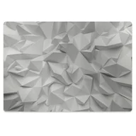 Podnóżki, podpórki, podkładki - Mata pod fotel ochrona paneli Abstrakcja biała 140x100 cm - miniaturka - grafika 1