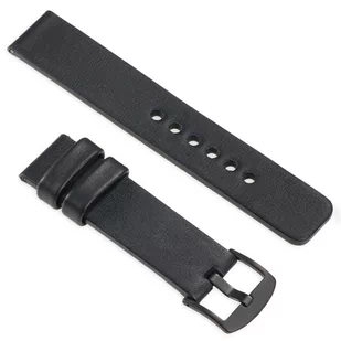 moVear uStrap S1 Skórzany pasek do Garmin Fenix 6 / 5 - Pro, Plus, Solar (koperta 47mm) z adapterem QuickFit 22mm | Czarny - Akcesoria do pulsometrów i zegarków sportowych - miniaturka - grafika 1