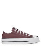 Trampki damskie - Converse Trampki Chuck Taylor All Star Lift Platform A10647C Bordowy - miniaturka - grafika 1