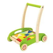 Pchacze - HaPe pchacz Wózek z klockami - miniaturka - grafika 1