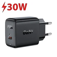 Ładowarki do telefonów - Acefast ładowarka sieciowa GaN USB Typ C 30W, PD, QC 3.0, AFC, FCP czarny (A21 black) A21 black - miniaturka - grafika 1