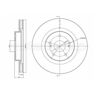 METELLI Tarcza hamulcowa 23-0966C - Szczęki hamulcowe - miniaturka - grafika 1