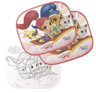 Arditex Arditex Osłonki samochodowe 2 szt + kolorowanka Shimmer i Shine - Akcesoria do fotelików - miniaturka - grafika 1