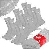 Skarpetki męskie - Puma Skarpety Męskie Długie Crew Socks Zestaw Bawełna Szare 6 par 43/46 - miniaturka - grafika 1