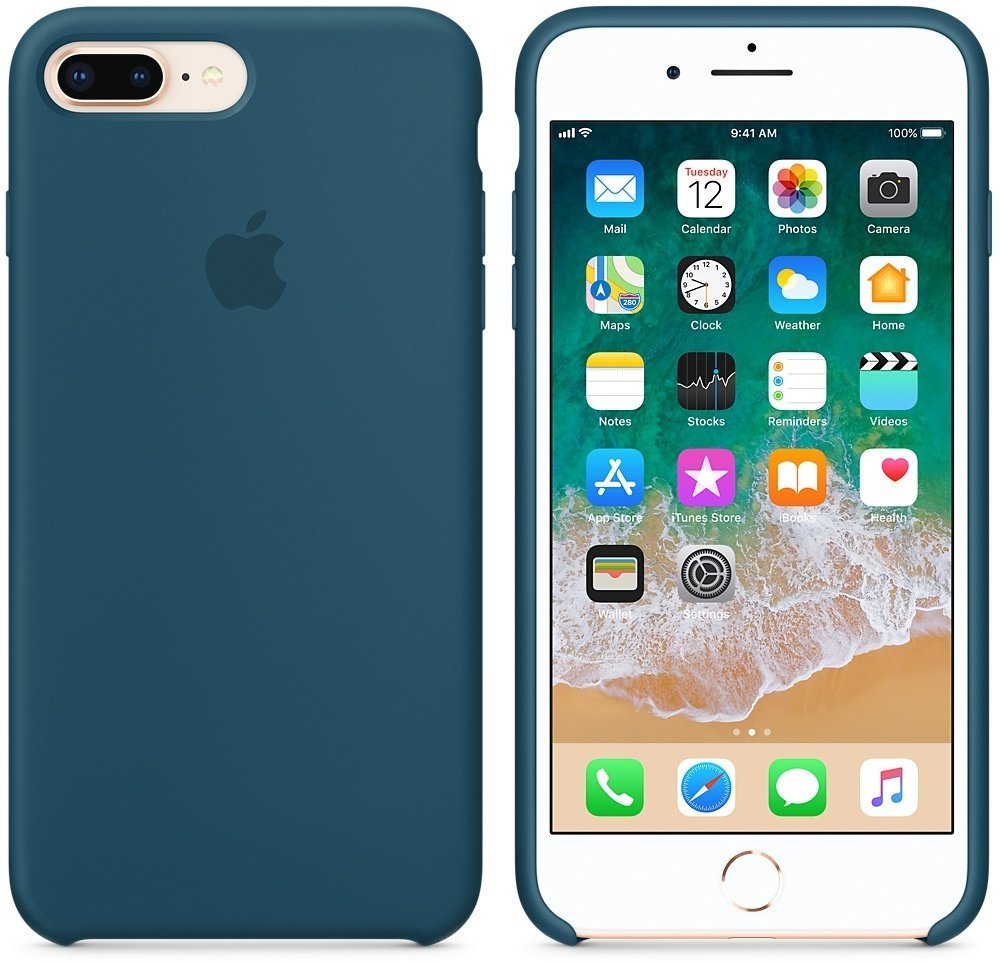 Apple Etui - iPhone 8 Plus / 7 Plus Silicone Case Cosmo Blue 190198633644 190198633644 MR6D2ZM/A
