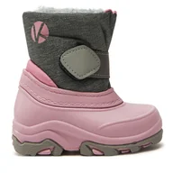 Buty dla dziewczynek - Śniegowce Kimberfeel Neno Różowy - miniaturka - grafika 1