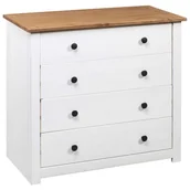 Komody - vidaXL Szafka boczna biała 80 x 40 x 73 cm sosna seria Panama 282660 - miniaturka - grafika 1
