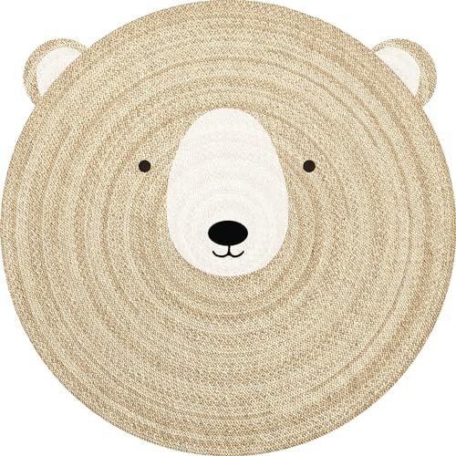 Viniliko, Dywan winylowy niedźwiedź Camilo [Diam] 100 cm