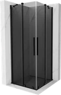Kabiny prysznicowe - Mexen Velar Duo kabina prysznicowa rozsuwana 100x100 cm, grafit, czarna - 871-100-100-42-70 - miniaturka - grafika 1