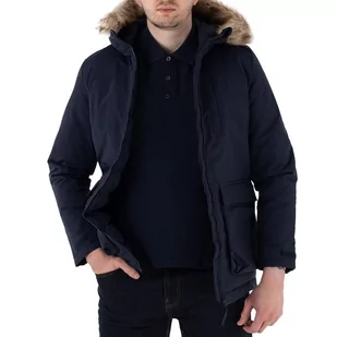 Kurtka adidas Utilitas Hooded Parka GT1701 - granatowa - Adidas - Kurtki i kamizelki sportowe męskie - miniaturka - grafika 1