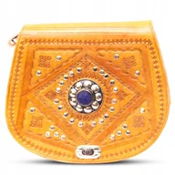 Torebki damskie - Torebka Damska Listonoszka Skórzana Na Ramię Orientalna Etniczna Z Maroko - miniaturka - grafika 1