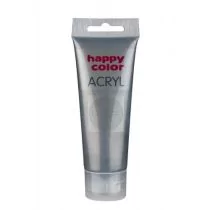 Happy Color Farba akrylowa 75ml. czarne srebro - Przybory szkolne - miniaturka - grafika 1