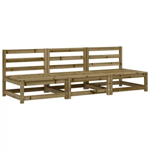 Ogrodowa sofa, 3 szt., 70x70x67 cm, impregnowana sosna Lumarko! - Sofy ogrodowe - miniaturka - grafika 3