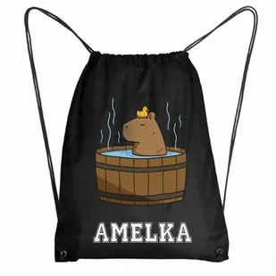 WOREK SZKOLNY PLECAK KAPIBARA + IMIĘ #2 - Plecaki worki - miniaturka - grafika 1