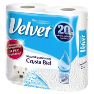 Ręczniki papierowe - Velvet Care Ręcznik papierowy VELVET Czysta biel, 2 rolki - miniaturka - grafika 1