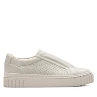 Sneakersy damskie - Sneakersy Clarks Mayhill Bay 26181207 Biały - miniaturka - grafika 1