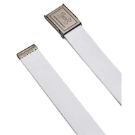 Paski - Męski pasek Under Armour M Stretch Webbing Belt - biały - UNDER ARMOUR - miniaturka - grafika 1