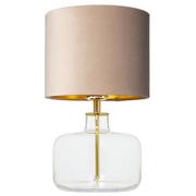 Lampy sufitowe - Kaspa Klimatyczna lampka do sypialni LORA 41071107 beżowa lampa na stół - miniaturka - grafika 1