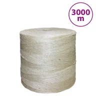 Pasmanteria - vidaXL Sznur, sizal 100%, 2 mm, 3000 m - miniaturka - grafika 1