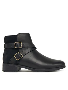 Clarks Botki Havisham Bay 26182941 Czarny - Botki damskie - miniaturka - grafika 1