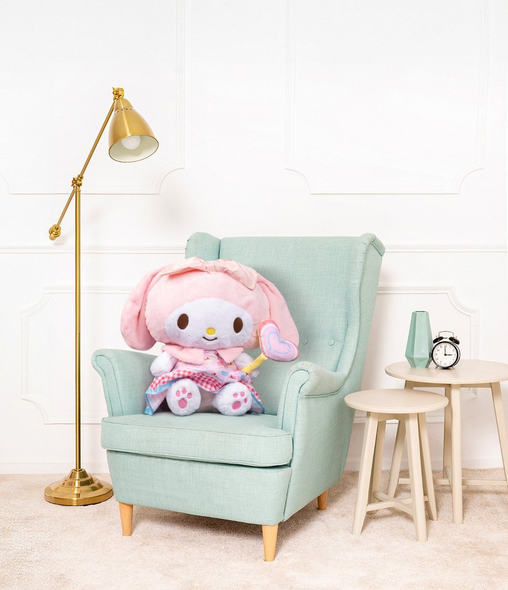 DUŻY MIŚ PLUSZOWY BAJKA HELLO KITTY MY MELODY LIZAK Z SERCEM - 65CM