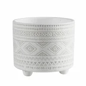 Donice - Osłonka terrakota EVERT 14 x 14 x 12 cm biała - miniaturka - grafika 1