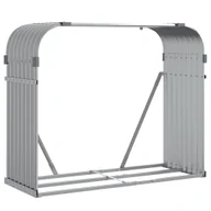 Wózki magazynowe - vidaXL Stojak na drewno, jasnoszary, 120x45x100 cm, stal galwanizowana - miniaturka - grafika 1