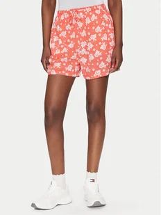 Tommy Jeans Szorty materiałowe DW0DW20359 Pomarańczowy Regular Fit - Spodenki damskie - miniaturka - grafika 1